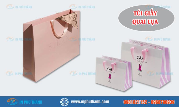 Túi giấy quai lụa